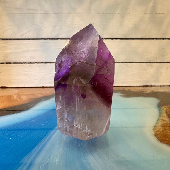 Brazilian Amethyst Tower – High-Grade Polished Point - Picture 3 of 3